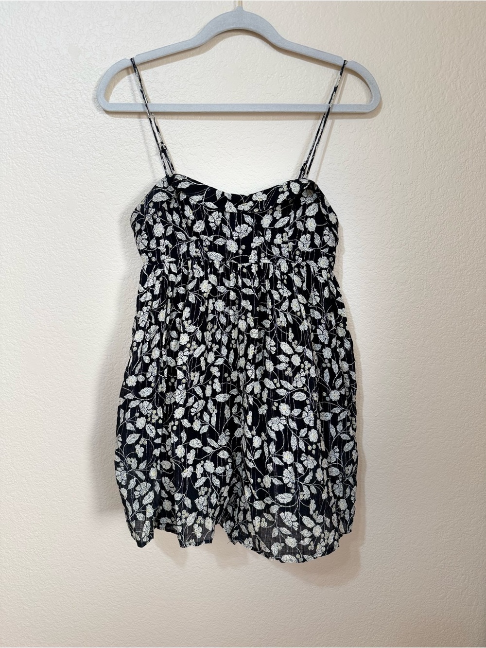 Zara Black Floral Romper